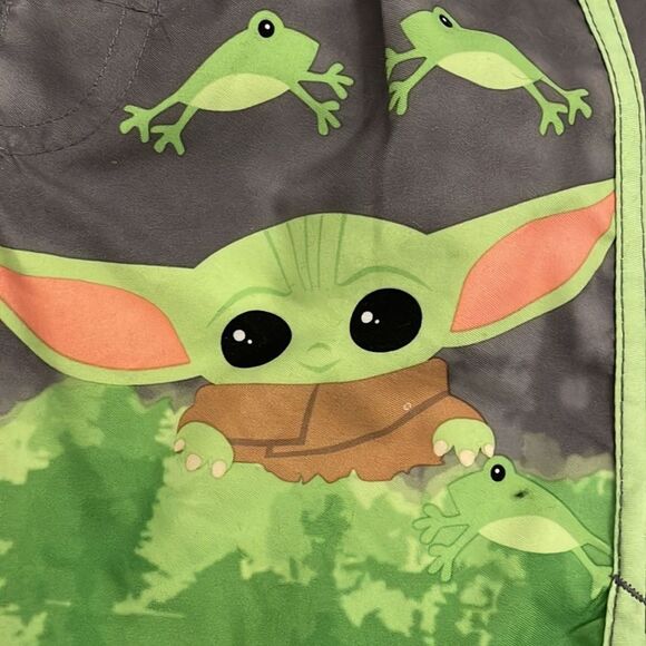 Star Wars Swim Trunks Infant 18 Months Baby Yoda Frogs Green Gray - Picture 10 of 11